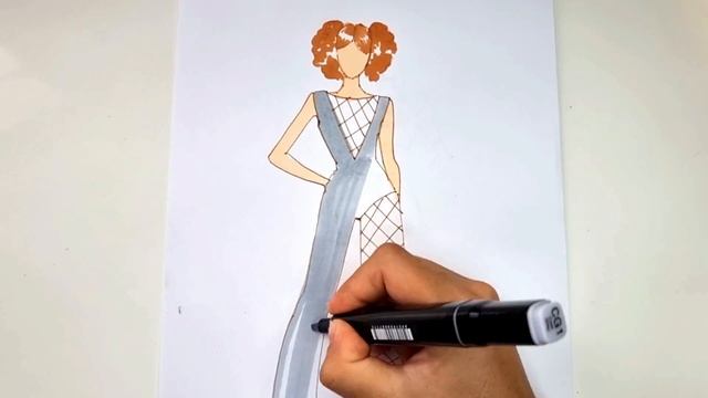 ESKIZ CHIZISH ILLYUZIYA | РИСУЕМ ЭСКИЗ ОДЕЖДЫ ИЛЛЮЗИЯ
