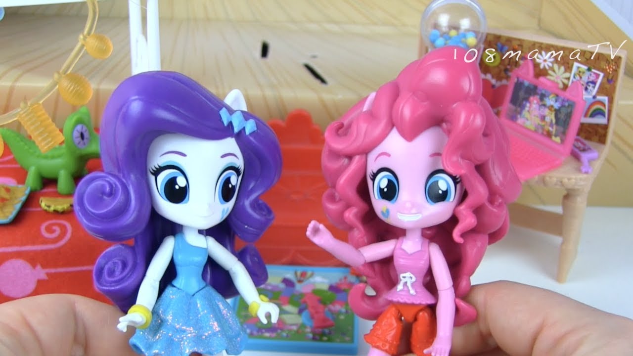 Пинки Пай Мини Пижамная вечеринка Игрушки Распаковка Кукол  Май Литл Пони My Little Pony Minis