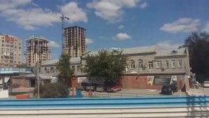 Новосибирск, вид из окна поезда, прибытие.