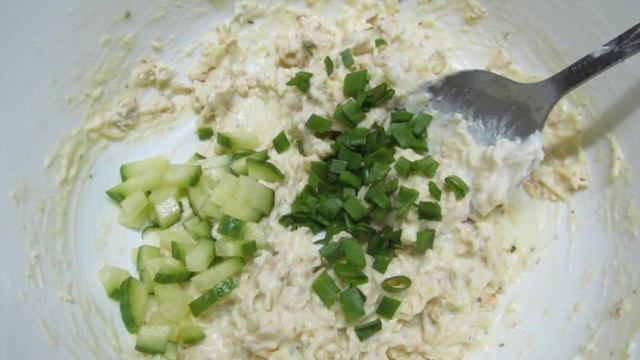 Овсяные вафли с огурцом