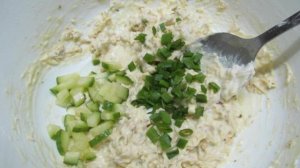 Овсяные вафли с огурцом