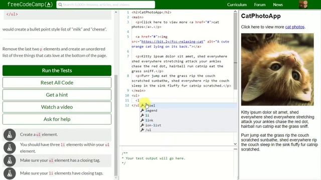 [15] Create a Bulleted Unordered List смотреть онлайн