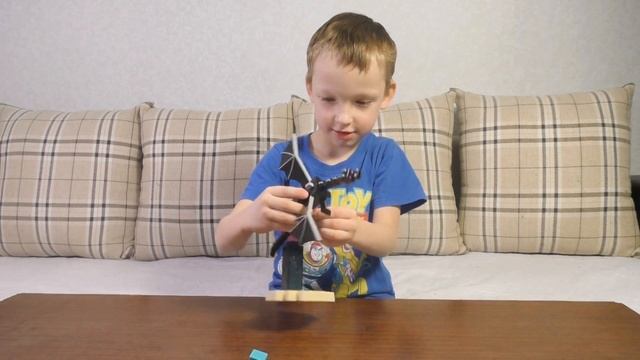 Майнкрафт Эндер Дракон и Стив.Обзор и распаковка набора Майнкрафт.Майнкрафт видео для детей. смотреть онлайн