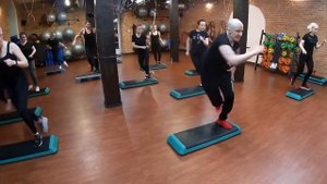 Степ аэробика финальная связка