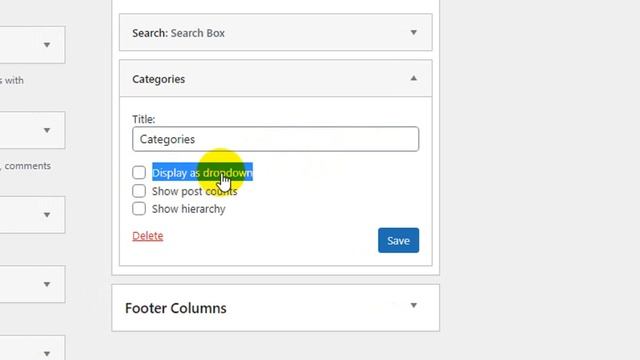 How To Display Dropdown of Categories in WordPress