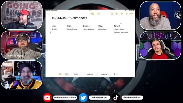 Draft Night | The Gang Picks Their Top Sit-Coms Of All Time | AI #rumblepodcast #elonmusk #chatgpt смотреть онлайн