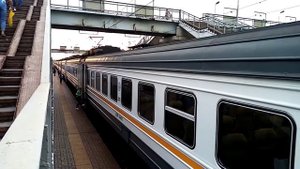 ЭД4М "ФИРМЕННЫЙ ЭКСПРЕСС" - На Москву. Станция Голутвин.