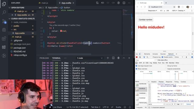 Creando COMPONENTES y usando el STATE ? - CURSO de SVELTE ? смотреть онлайн