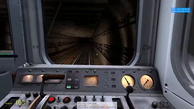 Поездка на поезде еж3 в Garys's Mod Metrostroi смотреть онлайн