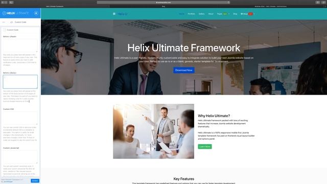 34. Adding Custom Code - Helix Ultimate Framework Joomla смотреть онлайн