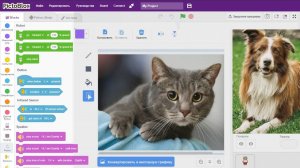 15. Учим компьютер отличать кошек от собак, лаять и мяукать!   Машинное обучение в Скретч (Scratch)