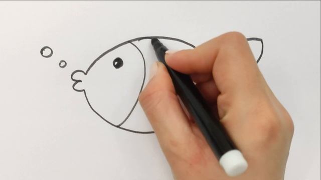 How to draw a fish for kids | Как нарисовать рыбу | Baliqni qanday chizish mumkin смотреть онлайн
