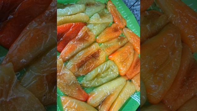 перцы запеченые в чесночном масле.