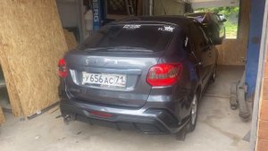 Кастомный выхлоп на Ладу Гранту сделано в беззаботномсервисе