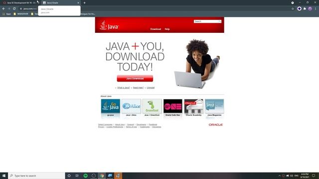 วิธีลง Java ( JDK 16 ) บนคอม l สำหรับ Minecraft смотреть онлайн