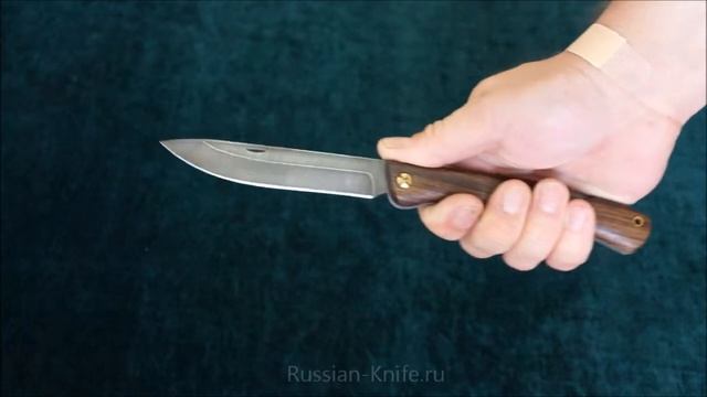 Нож складной Старожил (дамасская сталь) смотреть онлайн