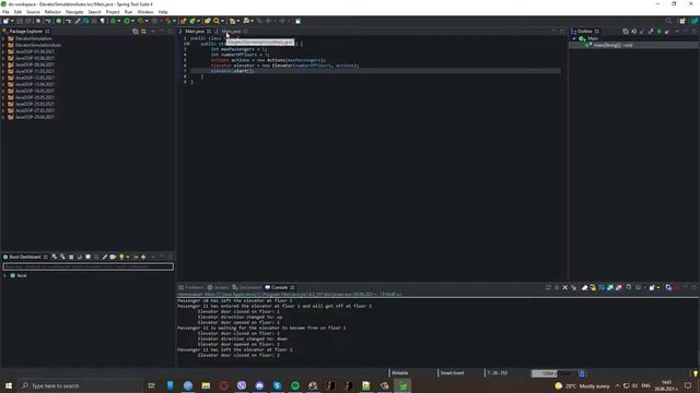 Elevator Simulation [Java {Multithreading}] смотреть онлайн