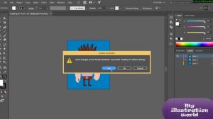 How to change the background color in adobe illustrator?