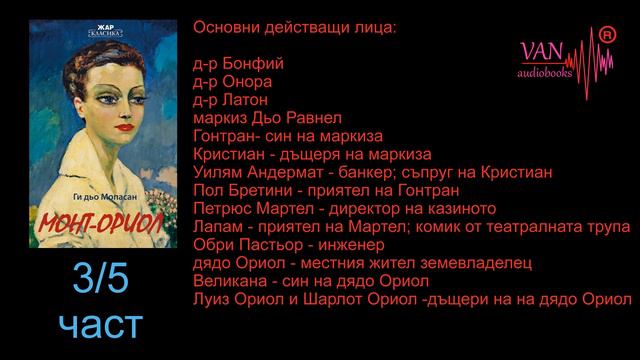 "Монт-Ориол" - Ги дьо Мопасан- аудиокнига 3/5 част смотреть онлайн
