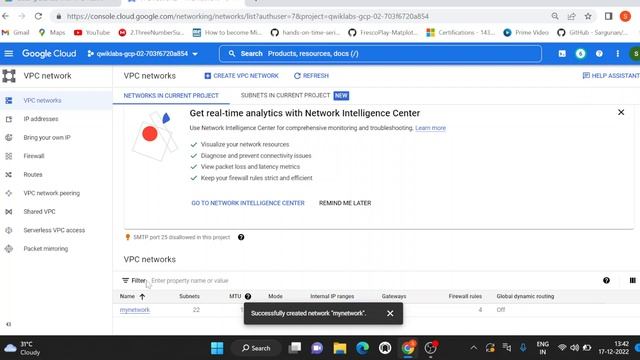 Getting Started with VPC Networking and Google Compute Engine | Qwiklabs | Updated lab |Google Clou смотреть онлайн