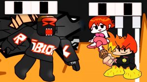 ШЕСТЬ КНОПОК ГОСТЯ из РОБЛОКСА в Friday Night Funkin' Mod Roblox