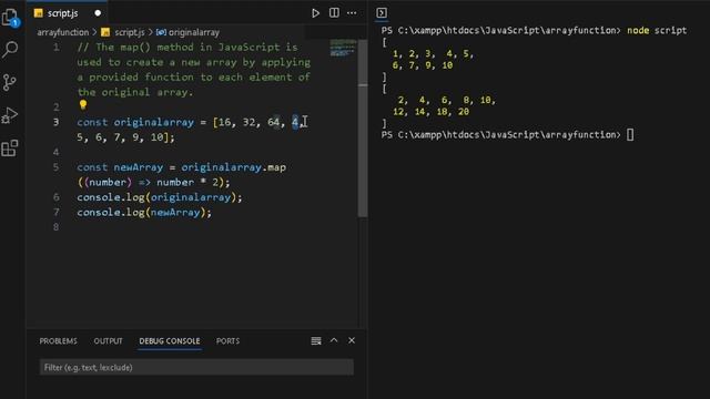 JavaScript | Array function | Tagalog | Map