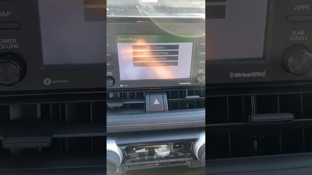 SECRET CALIBRATION SCREEN ON A 2019 - 2024 TOYOTA RAV4