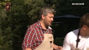 Приготовление плова в чугунном казане на дровяном гриле барбекю Lappigrill-BBQ