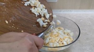 Простой Салат с Сыром Косичкой. Салат "Косичка"