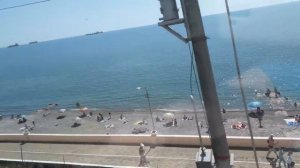 ЕДЕМ ВДОЛЬ МОРЯ НА ПОЕЗДЕ ОТ ТУАПСЕ В СТОРОНУ СОЧИ