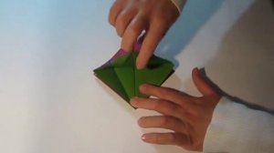 Как сделать оригами птичку
