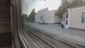 Станция Урожайная из окна поезда № 373, 16.09.2022
