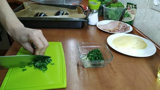 Закуска из баклажан "Хвост Павлина"