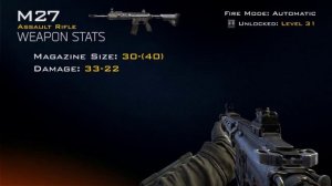 Black Ops 2 Гайд - M27