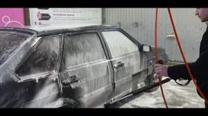 Чёткая четырка едет на мойку. ВАЗ 2114