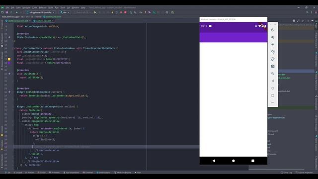 Flutter Tutorial - Animated Bottom Navigation Bar Step By Step In Food Delivery App #freesourcecode