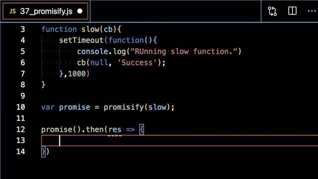 Promisify - JavaScript смотреть онлайн