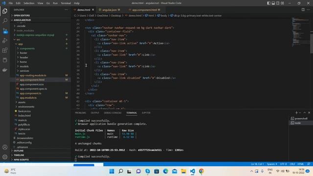 Fastest Trick to convert Bootstrap 5.2.2 html template in angular 14