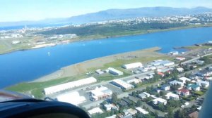 Landing In Reykjavik Domestic Airport