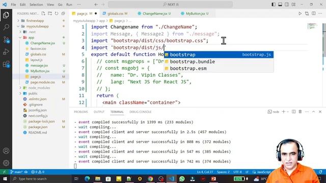 Bootstrap in Next JS  | Next JS Full Stack Course #6 | Next JS Interview Questions