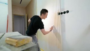 Гипсовые 3D панели на стену. Весь процесс монтажа. Kale COLOR