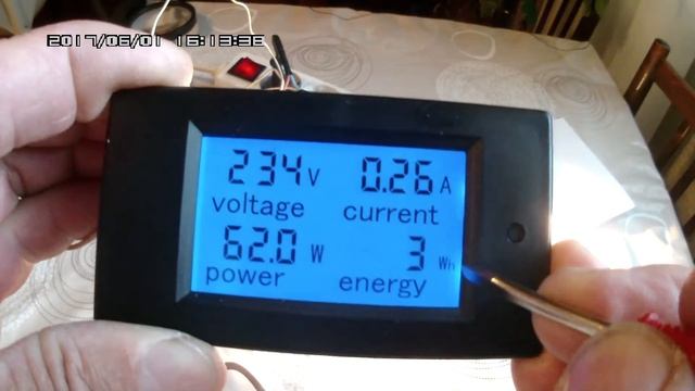 Вольтметр/Амперметр/Ваттметр   100A, 80-260V