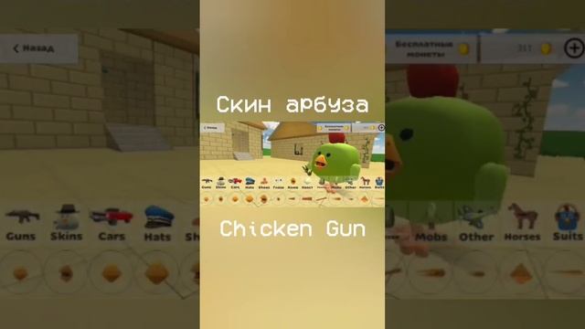 Скин арбуза из Melon Playground в Chicken Gun