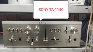 Стресс от стресс-теста, волна объёма, древность сразила, SONY TA-1140, обзор будет через пару дней.