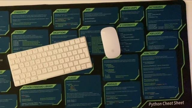 Python Cheat Sheet Desk Mat смотреть онлайн