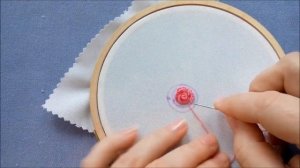 МК. Объемная вышивка. Роза. Способ 1. Volume embroidery Rose. Method 1.