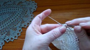 Овальная салфетка крючком . Подробный МК . 3 часть . Кайма .