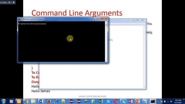23 Java Command Line Arguments | Learn Java Programming by Sanjay Gupta смотреть онлайн