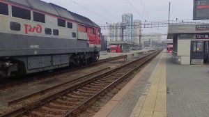 ТЭП70-0188 выполняет маневровую работу