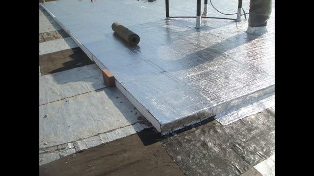 Устройство тепло/гидроизоляции по экструдированному пенополистиролу материалом Ризолин!